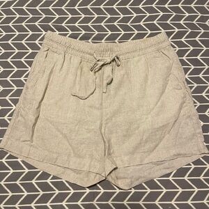 Old Navy Beige Linen Shorts